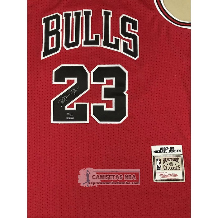 Camiseta Chicago Bulls Michael Jordan NO 23 1997-98 NBA Finals Mitchell & Ness Rojo